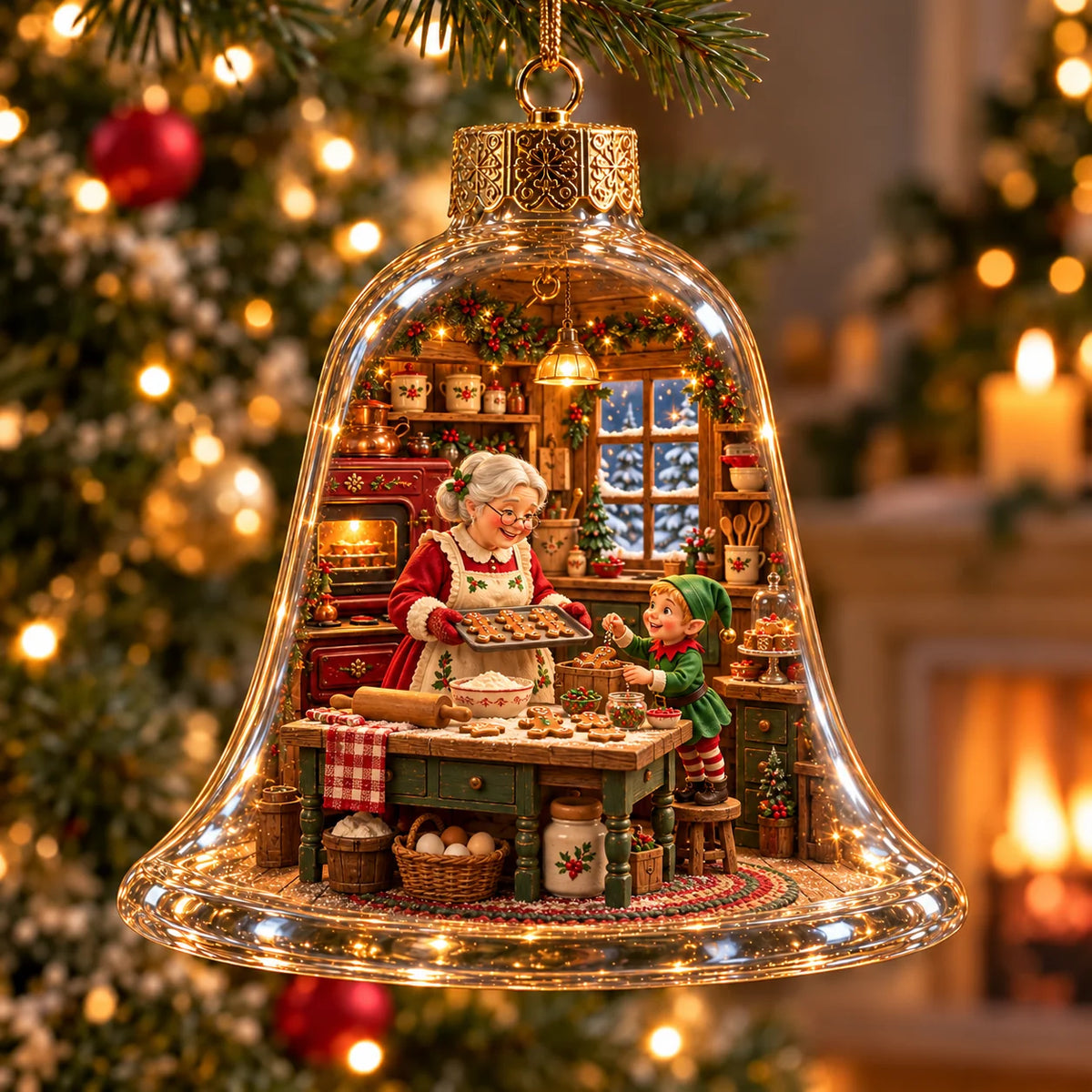 🎁2026 Christmas Wonderland Bell Ornaments.