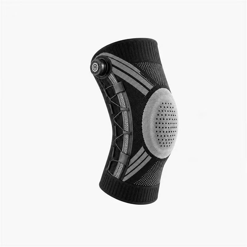Dial-Adjustable Sports Knee Brace with Alloy Spring Support