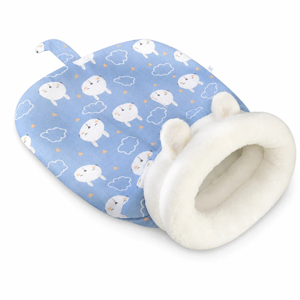 🐱🛏️semi-enclosed Hooded Pet Sleeping Bag Cave Bed | Draft-blocking, Cozy Indoor Winter Rest Spot📦