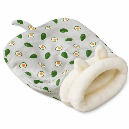 🐱🛏️semi-enclosed Hooded Pet Sleeping Bag Cave Bed | Draft-blocking, Cozy Indoor Winter Rest Spot📦