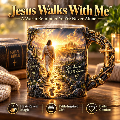 ☀️✝️Joy Comes in the Morning™ Heat-Reveal Ceramic Faith Mug🙏Inspirational Christian Coffee Cup