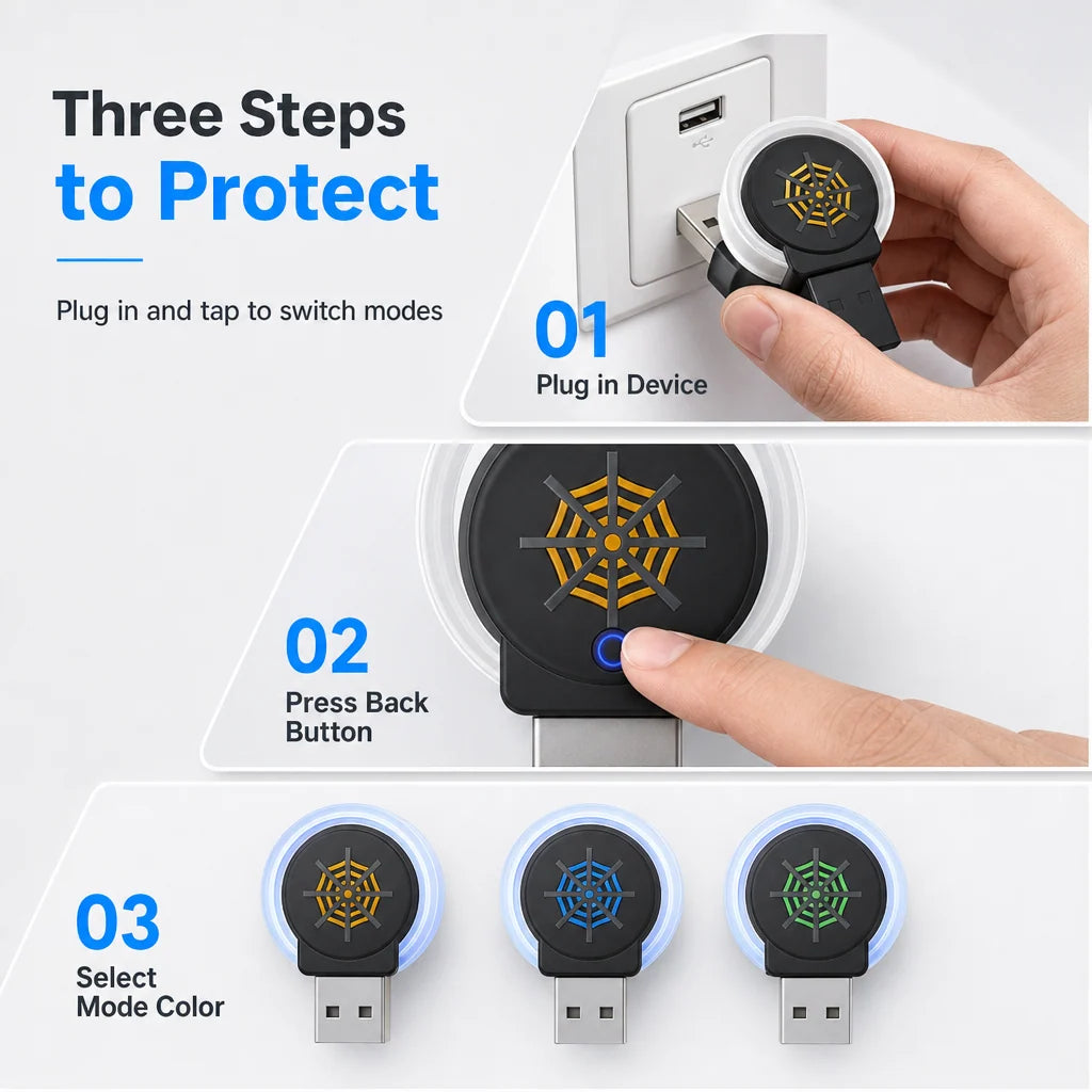 Portable Usb Ultrasonic Pest Repeller