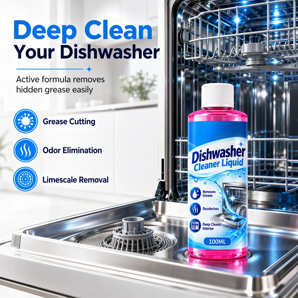 Dishwasher Deep Cleaning Liquid for Grease and Limescale Removal