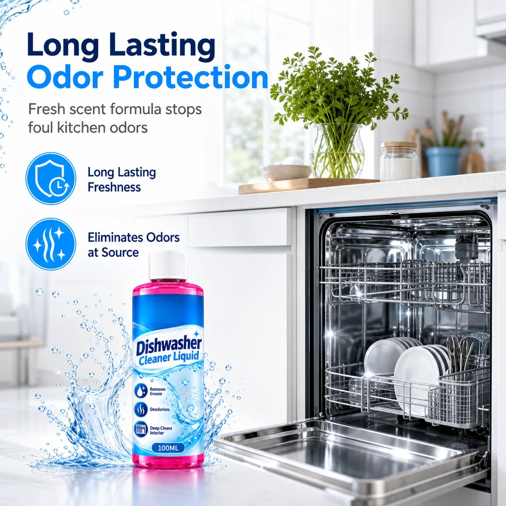 Dishwasher Deep Cleaning Liquid for Grease and Limescale Removal