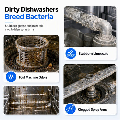 Dishwasher Deep Cleaning Liquid for Grease and Limescale Removal