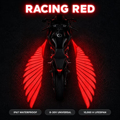 🔥 LAST DAY 50% OFF 🏍️ IP67 Waterproof & Dustproof Angel Wing Motorcycle LED Projector Lights (1 Pair)