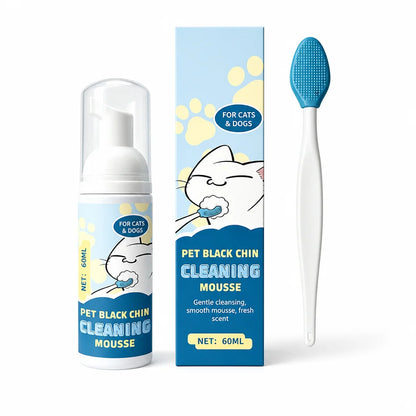 Gentle Pet Black Chin Cleansing Mousse For Cats And Dogs Safe Ingredients And Easy To Use