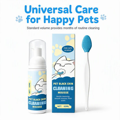 Gentle Pet Black Chin Cleansing Mousse For Cats And Dogs Safe Ingredients And Easy To Use
