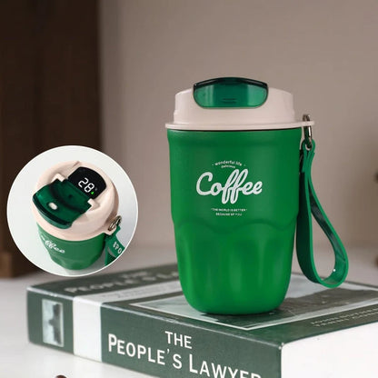 Portable Smart Thermal Coffee Cup With Temperature Display