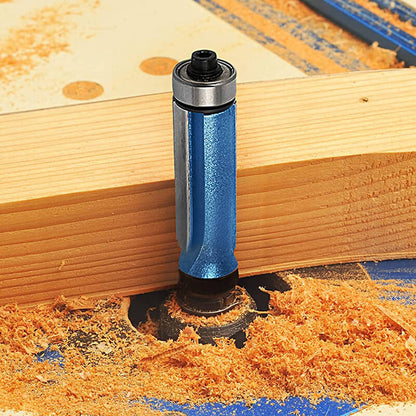 ⚙️ LIMITED-TIME 49% OFF! ✨ Biaxial Trimming Tool – Carbide Router Bit, Sharp Cut, Blue Nano Coating 🛠️