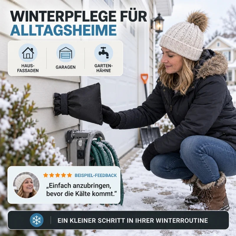 Outdoor Faucet Cover – Winter Freeze Protection & Insulated