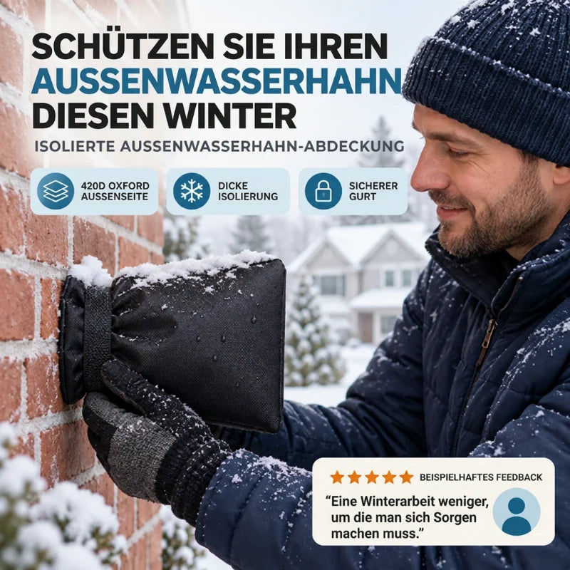 Outdoor Faucet Cover – Winter Freeze Protection & Insulated