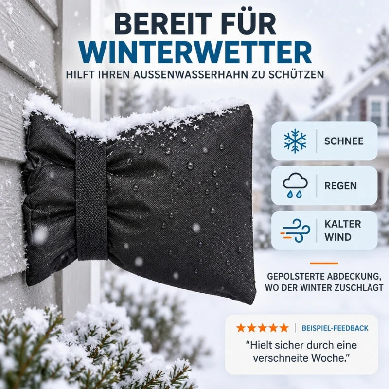 Outdoor Faucet Cover – Winter Freeze Protection & Insulated