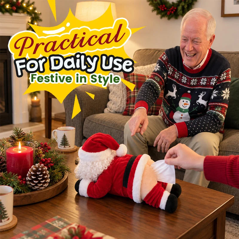 Funny Santa Butt Tissue Box