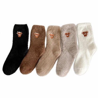 🧦✨ 49% OFF! Cute Cow Slipper Socks