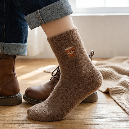 🧦✨ 49% OFF! Cute Cow Slipper Socks