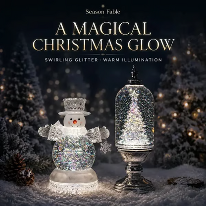 🎄❄️Illuminated musical Christmas snow globe lantern