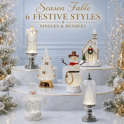 🎄❄️Illuminated musical Christmas snow globe lantern
