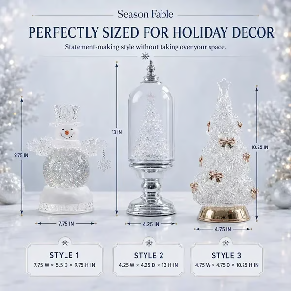 🎄❄️Illuminated musical Christmas snow globe lantern
