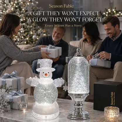 🎄❄️Illuminated musical Christmas snow globe lantern