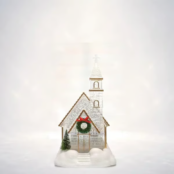 🎄❄️Illuminated musical Christmas snow globe lantern