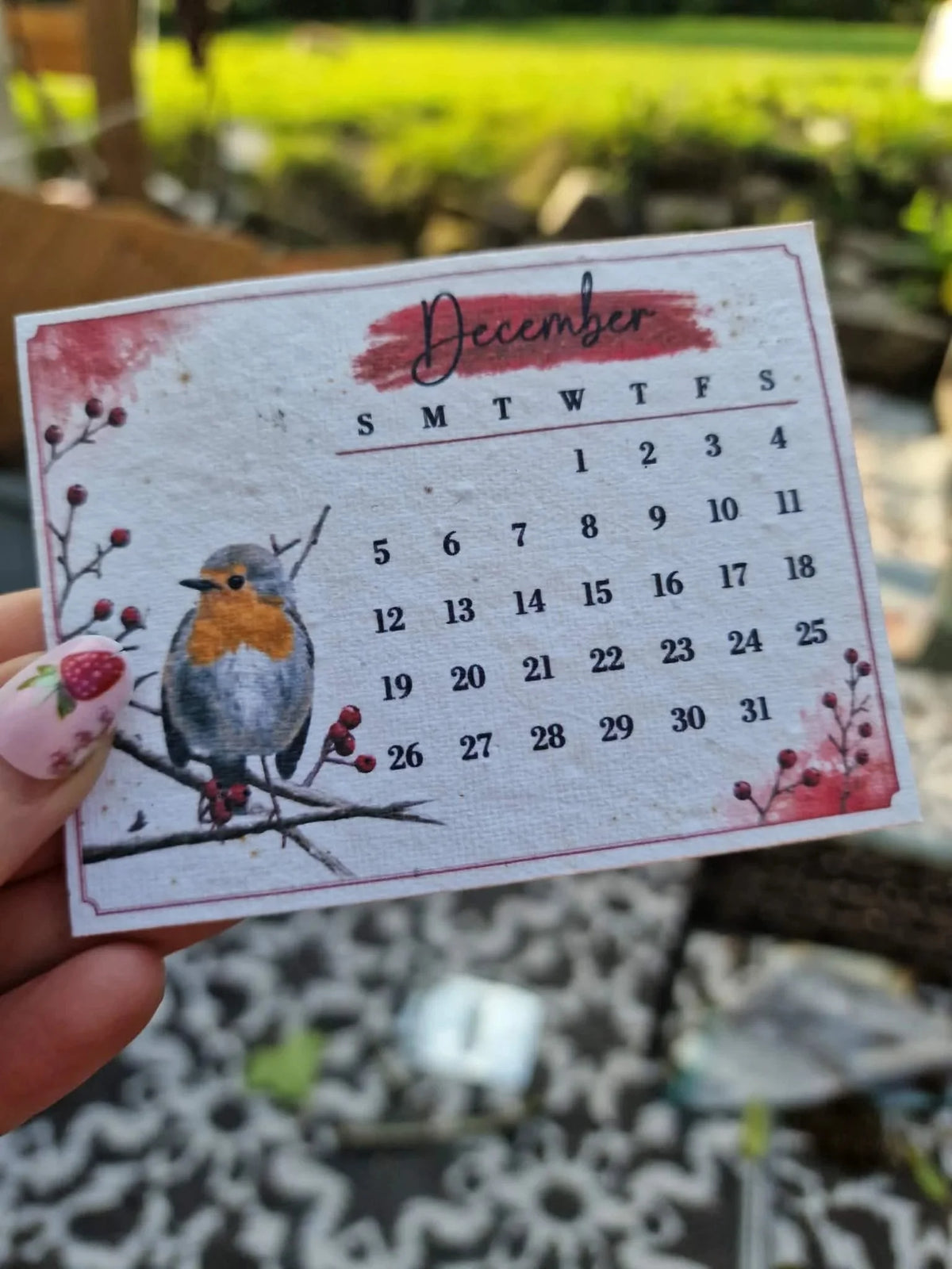 🌱Plantable Wildflower Calendar 2027 – Seed Paper Desk Calendar🌸