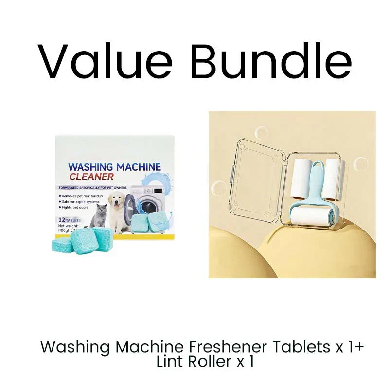 🎁washing Machine Cleaner – 12 Tablets, Deep Cleans Inner Tank & Pet Hair. 🧼