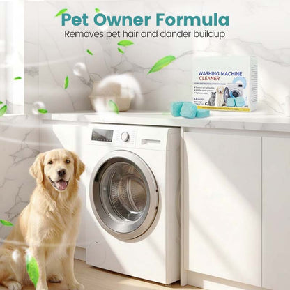 🎁washing Machine Cleaner – 12 Tablets, Deep Cleans Inner Tank & Pet Hair. 🧼