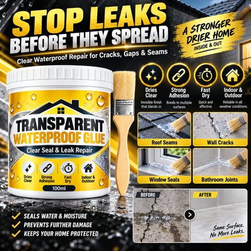Transparent Waterproof Glue With Brush For Leak Repair