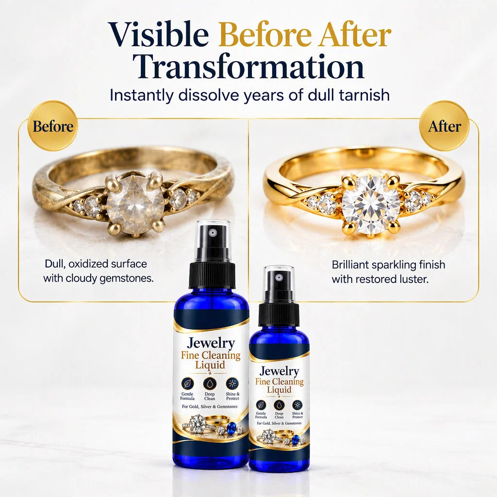 Jewelry Cleaner Spray with Towel