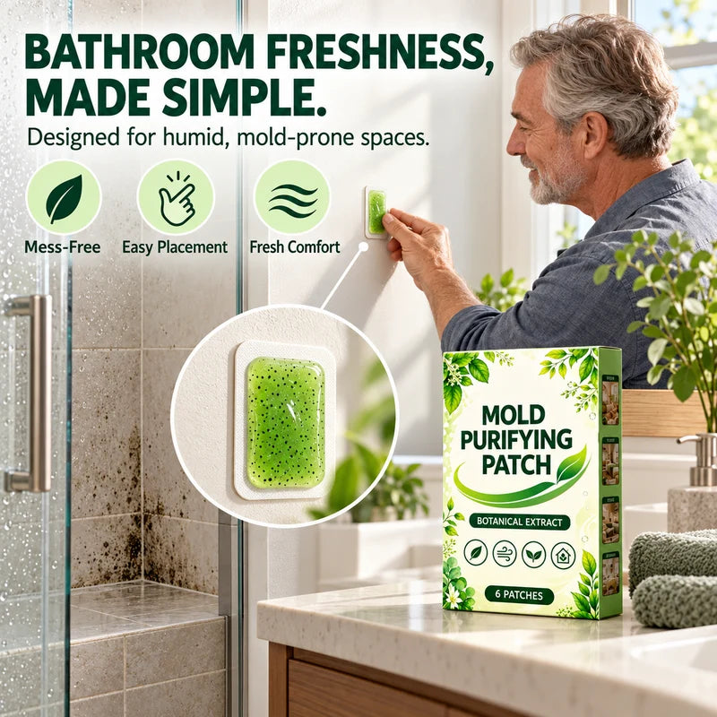 🧪6Pcs Mold Purifying Patches – Botanical Mildew Removal Pads, Long Lasting Mold Inhibitor