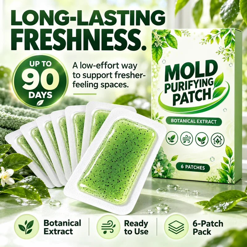 🧪6Pcs Mold Purifying Patches – Botanical Mildew Removal Pads, Long Lasting Mold Inhibitor