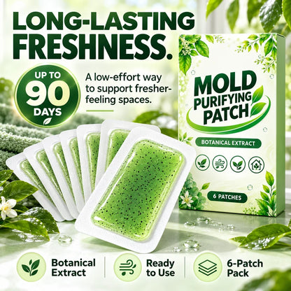 🧪6Pcs Mold Purifying Patches – Botanical Mildew Removal Pads, Long Lasting Mold Inhibitor