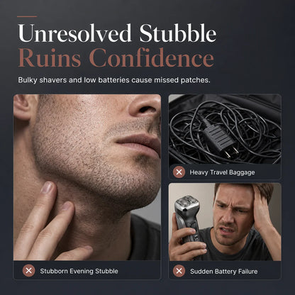Mini Portable Electric Dual Head Shaver for Men