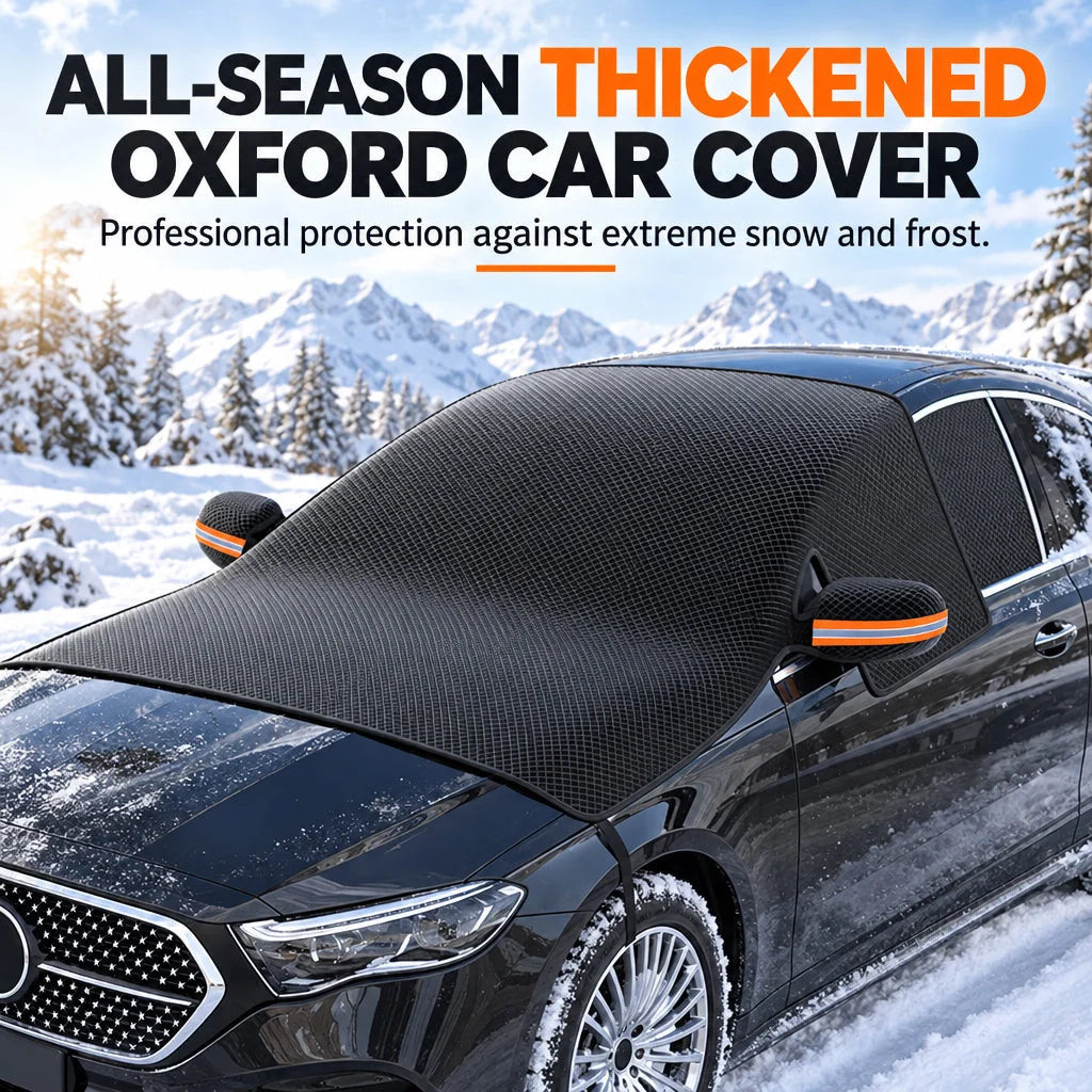 ✨ Thickened Oxford Windshield Cover – Windproof, All-season, Secure Fit ☀️