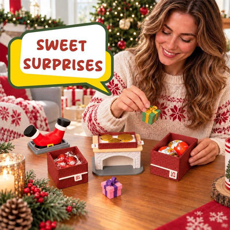 🎅 Chimney Drop Candy Advent Calendar 🍬 25-Day Interactive Christmas Countdown