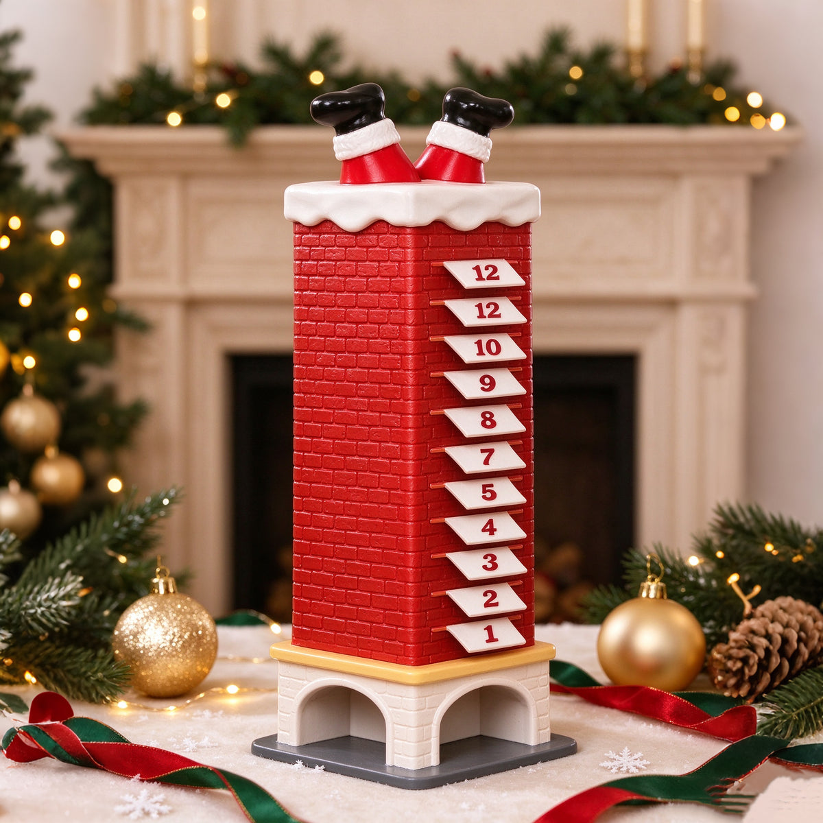 🎅 Chimney Drop Candy Advent Calendar 🍬 25-Day Interactive Christmas Countdown