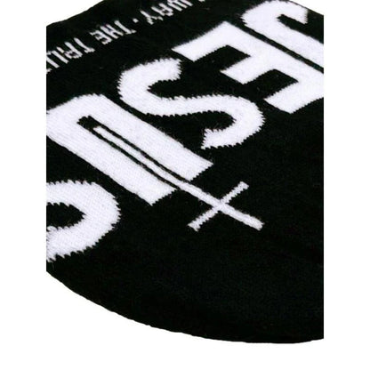 Unisex Y2K Heart & Cross Jacquard Knit Beanie Cap for Cold Weather