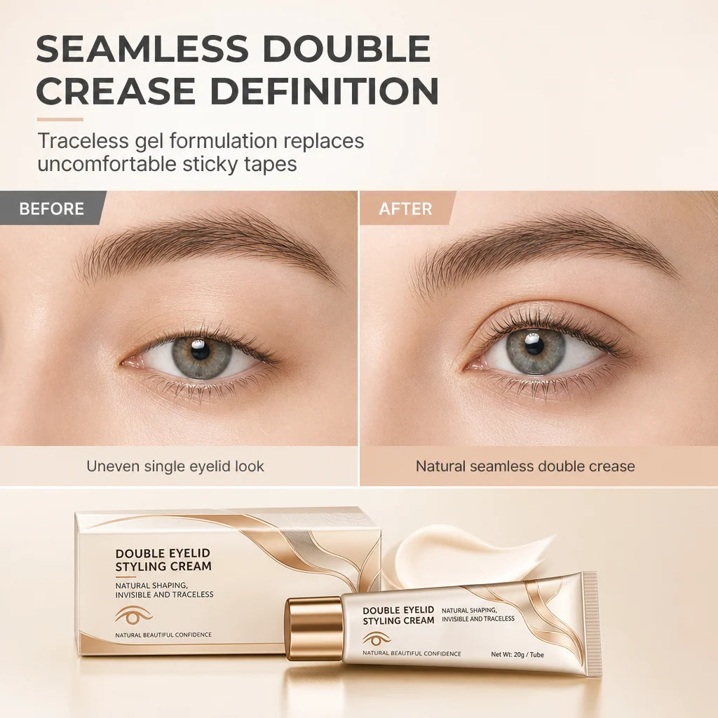 Ditch Eyelid Tape Instantly! Invisible Double Eyelid Styling Gel