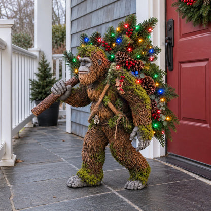 🎄 Woodland Sasquatch – Lighted Christmas Porch Decor