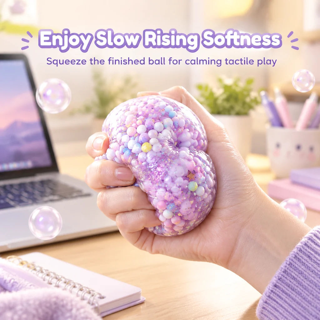🎨 🧸 DIY Clay Squeeze Ball Kit — Handmade Stress Relief Fun for Kids ✨