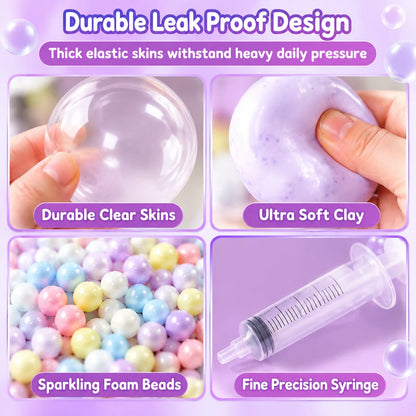 🎨 🧸 DIY Clay Squeeze Ball Kit — Handmade Stress Relief Fun for Kids ✨