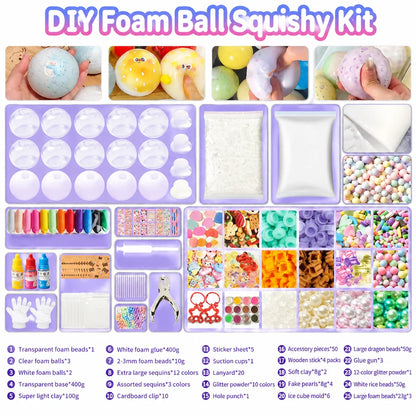 🎨 🧸 DIY Clay Squeeze Ball Kit — Handmade Stress Relief Fun for Kids ✨