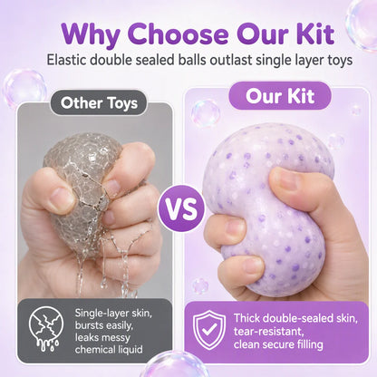 🎨 🧸 DIY Clay Squeeze Ball Kit — Handmade Stress Relief Fun for Kids ✨