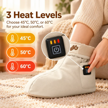 USB-Heated Foot Warmer Boots – Waterless Electric Foot Warmers