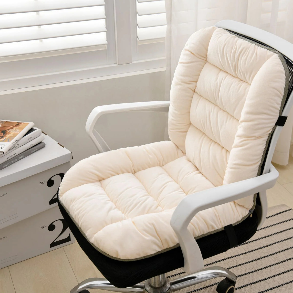 Heated Chair Cushion – Dual-Zone Fast-Warming Seat & Back Pad