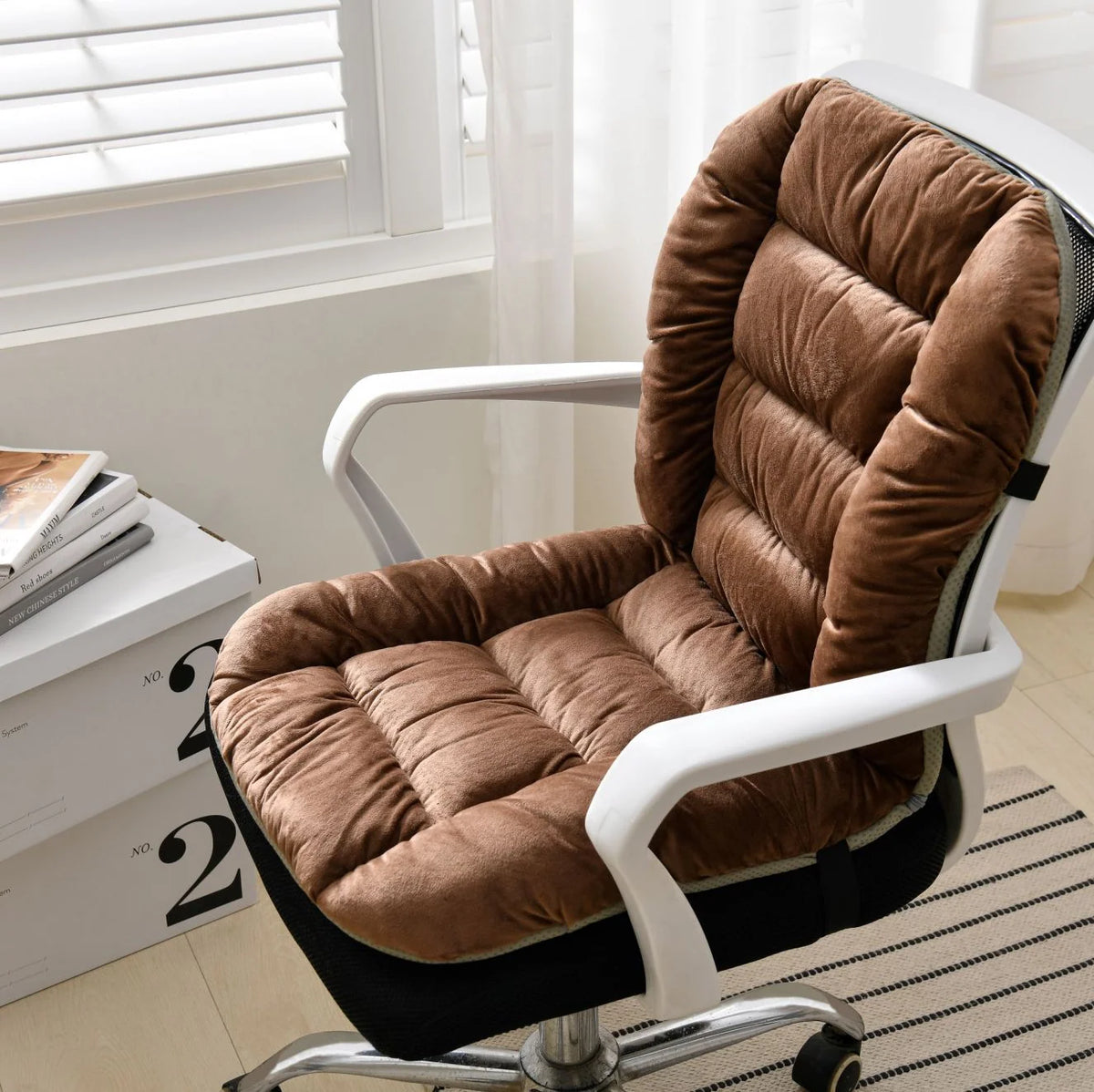 Heated Chair Cushion – Dual-Zone Fast-Warming Seat & Back Pad