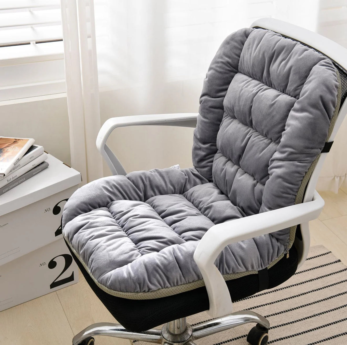 🔥 Heated Chair Cushion – Dual-Zone Fast-Warming Seat & Back Pad