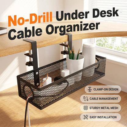 📢📢40%  Off !! ⏰under Desk Cable Organizer