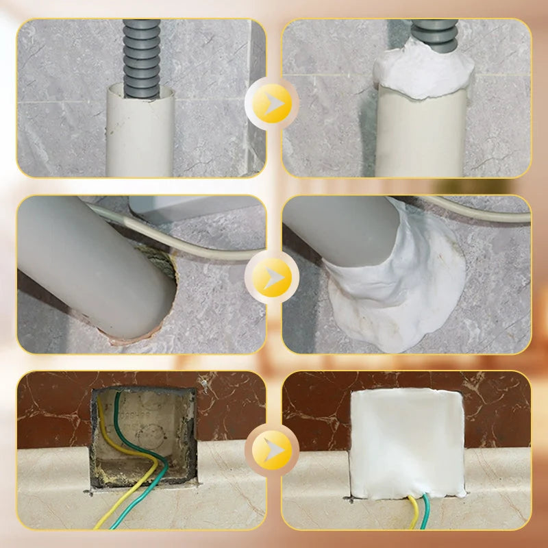 🏠 Limited-time 50% Off! Waterproof Sealant Putty, Mouldable Hole Sealing Filler For Pipe Wall Gap Blocking
